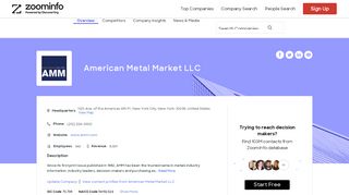 
                            6. American Metal Market LLC - Overview, News & Competitors ...