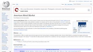 
                            2. American Metal Market - Wikipedia