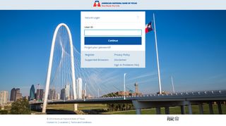 
                            2. American National Bank of Texas: Unsupported Browser