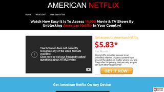 
                            1. American Netflix - Watch US Netflix Anywhere in the World