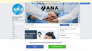 
                            2. American Nurses Association - Home | Facebook