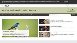 
                            9. American Ornithological Society Journals | Oxford Academic