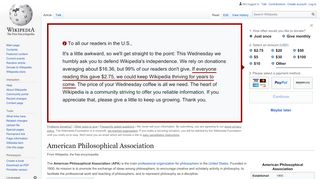 
                            2. American Philosophical Association - Wikipedia