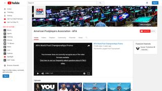 
                            6. American Poolplayers Association - APA - YouTube