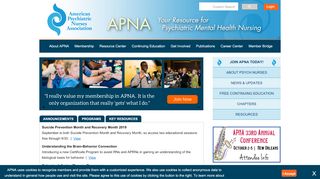 
                            5. American Psychiatric Nurses Association - apna.org