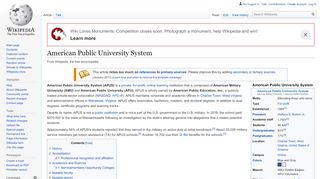 
                            7. American Public University System - Wikipedia