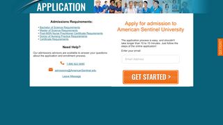 
                            7. American Sentinel Student Application Form