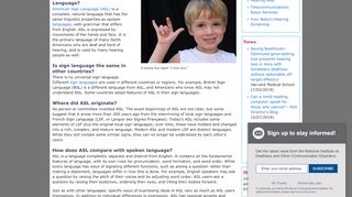 
                            7. American Sign Language | NIDCD