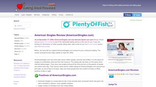 
                            2. American Singles Review (AmericanSingles.com) - Dating ...