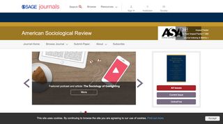 
                            6. American Sociological Review: SAGE Journals