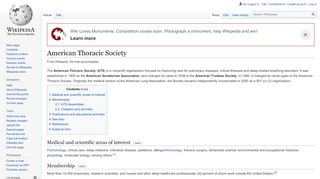 
                            7. American Thoracic Society - Wikipedia