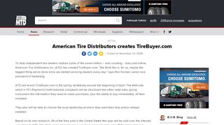 
                            7. American Tire Distributors creates TireBuyer.com - …