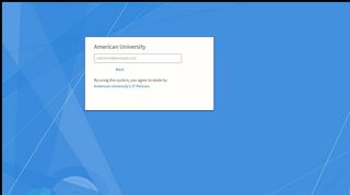 
                            8. American University - Sign In