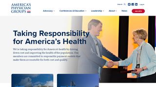 
                            2. America's Physician Groups - Taking Responsibility For America's ...