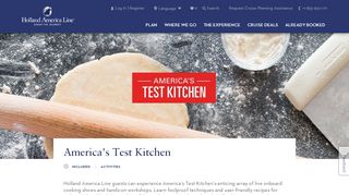 
                            3. America's Test Kitchen - hollandamerica.com