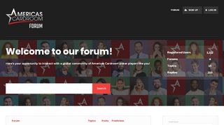 
                            4. americascardroom.org - Welcome to our forum!