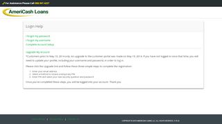 
                            4. AmeriCash Loans | Login Help