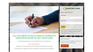 
                            1. AmeriCash Loans | Login