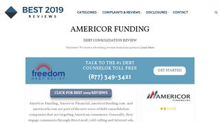 
                            4. Americor Funding - Best 2019 Reviews