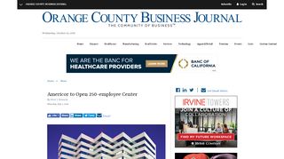 
                            7. Americor to Open 250-employee Center | Orange County Business ...