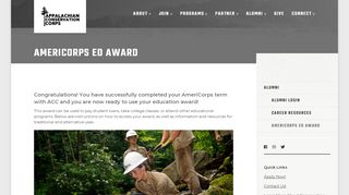 
                            3. AmeriCorps Ed Award | Appalachian Conservation …