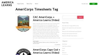 
                            4. AmeriCorps Timesheets - America Learns