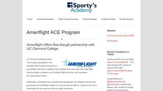 
                            8. Ameriflight ACE Program - Sporty's Academy