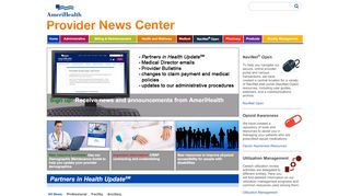 
                            9. AmeriHealth Provider News Center: Home