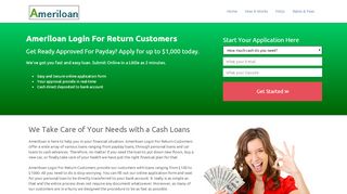 
                            2. Ameriloan Login For Return Customers - Cash Advance ...