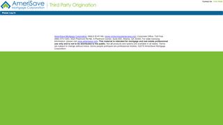 
                            2. AmeriSave Third Party Origination - Login
