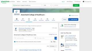 
                            8. Ameritech College of Healthcare Jobs | Glassdoor