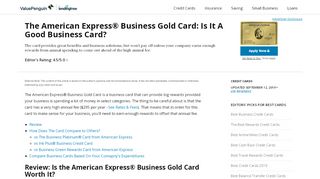 
                            8. Amex Business Gold Rewards Card: Is It A Good Business ...