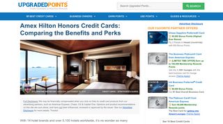 
                            6. Amex Hilton Honors Credit Cards: Comparing the Benefits ...