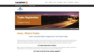 
                            5. Amey - What is Tradex - Causeway Technologies