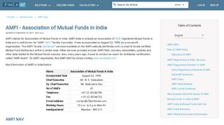 
                            11. AMFI - Association of Mutual Funds in India | NAV & Locate ...