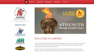 
                            3. AmFirst Insurance Company · Strength through troubled times.