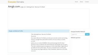 
                            6. amgb.com - Banking Home - Business First Bank