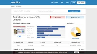 
                            7. Amicafarmacia.com - SEO Checker - …