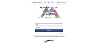 
                            3. Amicus Online - Client Portal: Sign In