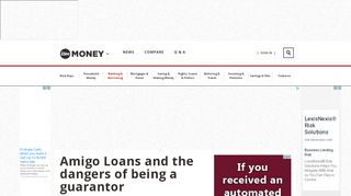 
                            8. Amigo Loans and the dangers of being a guarantor