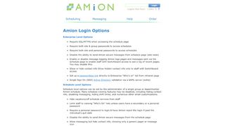 
                            5. Amion Login Options