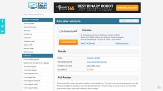 
                            6. Amissio Formula Software Review - Amissio Formula Scam