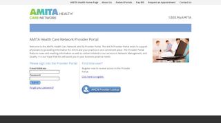 
                            5. AMITA Health Care Network | Provider Portal