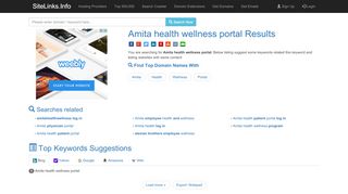 
                            5. Amita health wellness portal Results For Websites Listing - SiteLinks.Info