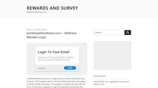 
                            3. amitahealthwellness.com – Wellness Member Login