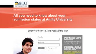 
                            3. Amity University Admission Microsite Login Link - Amity Admission ...