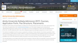 
                            9. Amity University Kolkata Admission 2019: Courses ...