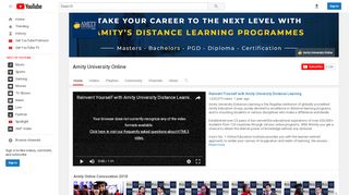 
                            6. Amity University Online - YouTube