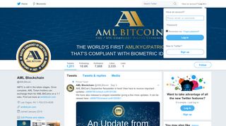 
                            4. AML Blockchain (@AMLBitcoin) | Twitter