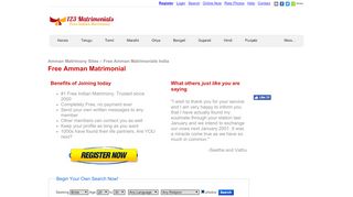 
                            6. Amman Matrimony, Amman Matrimonial Sites, Free Amman ...